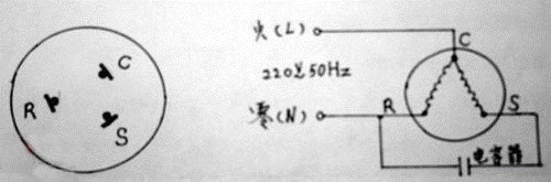 空調(diào)壓縮機啟動電容接線